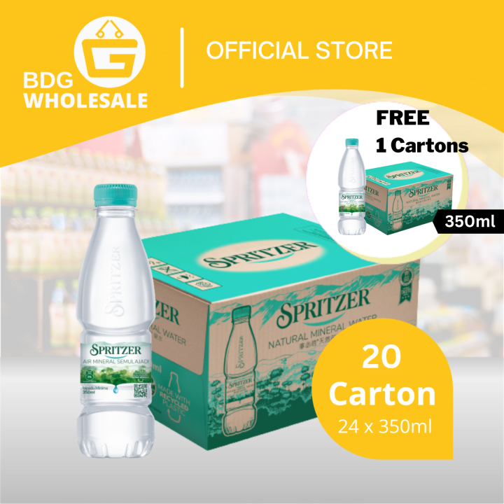 Spritzer Natural Mineral Water 24 x 350ml | Lazada