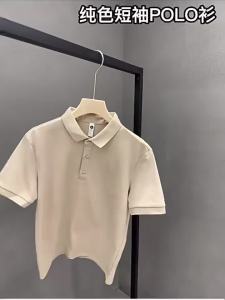 Polo T Shirt Men Mulberry Silk Mens Short-Sleeved Polo Shirt 2023 Summer Middle-Aged Business Casual Loose Embroidered Lapel T-shirt Men