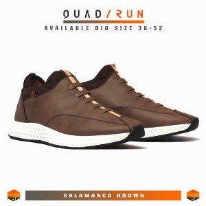 Sepatu Slip On Pria Sneakers Sport Casual Jumbo 39-52 QUADRUN Salamanca Faux Leather