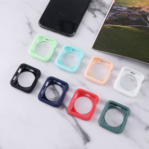 Soft Silicone Watch Cover Case For Apple Watch 9 45mm 41mm Protective Case for apple watch series 9 8 7 6 SE2 5 4 3 44mm 40mm 42mm 38mm