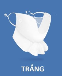 Khẩu trang bèo nhún chống nắng có khả năng cản được tia UVA UVB chất liệu vải chiffon