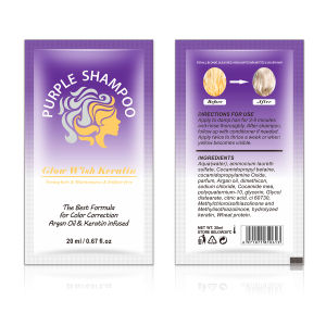 Glow Wish Keratin Purple Shampoo Purple Contioner 20ml