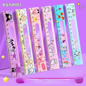 Sanrio Ruler Cartoon Capybara Kuromi Cinnamoroll Rulers Drawing Tool Student Stationery School Office Supplies