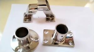 316 Stainless Steel Marine Hardware Accessories Tube Seat  45 Square Tube Socket 22mm25mm  Square Tube Seat Railing Tube Seat