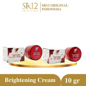 BRIGHTENING CREAM SR12 (siang - malam) / KRIM PENCERAH WAJAH / KUSAM / FLEK HITAM /KRIM HERBAL BPOM