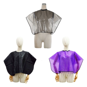 Reusable Hair Dyeing Protection Cape Soft Hair Coloring Cloth Fabric Slip proof Design Quick Cleaning Maintenance