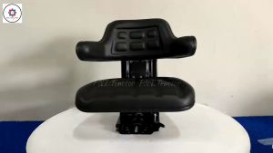 เก้าอี้ เท้าแขนสีดำ สำหรับรถไถฟอร์ดคูโบต้าจอนเดียร์   เลื่อนหน้า-หลังได้ / ปรับน้ำหนักได้ / ปรับระดับเก้าอี้ได้5ระดับ