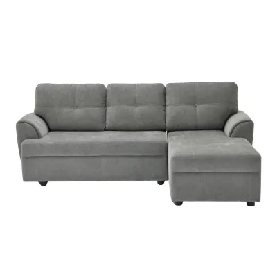 Koncept Furniture โซฟาเข้ามุมขวา รุ่น Reno สีเทา