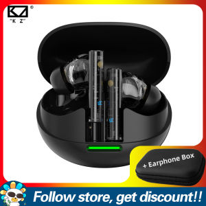KZ Carol Pro Bluetooth 5.4 Earphone Add Faaeal PU Square Storage Box High-Performance/Noise-Cancellation/Transparency/Standard Mode Wired Earbuds 10mm Super-Linear High-Sensitivity Driver DJ Monitors 6 MIC Active Noise Cancellation Sports Game Headphones