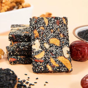 WooNut【COD】Black Sesame and Jujube Pie Peanut Walnut Pastry Mixed Nuts Snack Handmade Cake