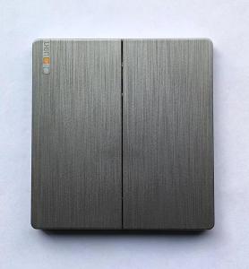 Saklar Listrik Rumah ala Hotel. Mewah Modern Elegan. Warna Grey Abu GSM