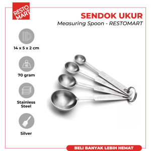Sendok Ukur / Measuring Spoon RESTOMART Stainless (2119013) (F12)