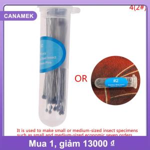 【CANAMEK】 100pcs chân côn trùng Mẫu kim thép không gỉ cho trường học phòng thí nghiệm côn trùng học