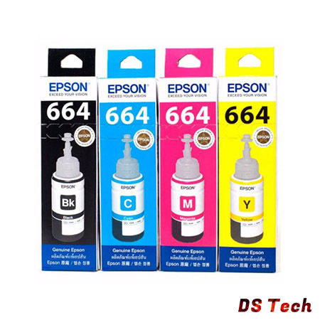 T6643 Color EPSON 664 (4 สี ) รุ่น T6641,BK / T6642,C / T6643,M / T6644,Y หมึกเติม ...