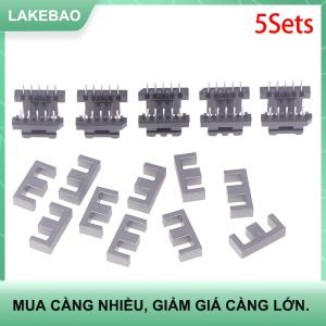 【LAKEBAO】 5 Bộ ee19 5 với 5pin biến áp bobbin pc40 Ferrite lõi dọc 10 Ferrite nửa và 5 bobbin lõi từ bobbins