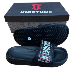 Sandal Anak Laki Laki Karet Slipper Slide Selop Slipon Jepit Karakter Warna Hitam Usia 6-10 Tahun-KIDZTUBS1135081624