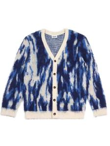 Custom  Men Mohair Sweater Furry Knitwear Long Sleeve Knitted Coat Winter Knit Jumper Men Cardigan Fuzzy Sweater Mohair