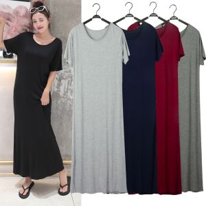 Honey Fashion Plus Size Women ShortSleeve Casual Maxi Long Shirt Dress Free S-4XL)