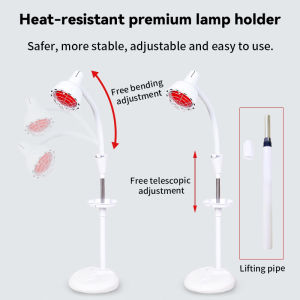 【Immediate shipment】red light therapy Red Light infrared light therapy Red Light Therapy Lamp Therapy Lamp with bracket 220V adjustable Infrared Light Therapy Device For Muscle Joint Pain Relief Deep Near Infrared Combo Red Light Therapy Lamp