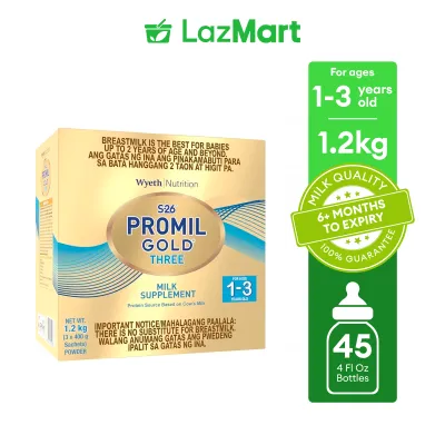 S-26 PROMIL GOLD THREE Milk Supplement for 1-3 Years Old Bag in Box 1.2kg