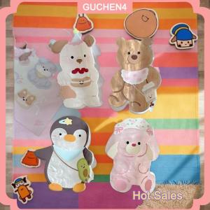 GUCHEN4🎀 Đáng yêu phim hoạt hình động vật tóc Claw cho phụ nữ cô gái ngọt ngào thỏ con chó con gấu chim cánh cụt tóc Clip Kawaii Sáng Tạo cá mập Clip