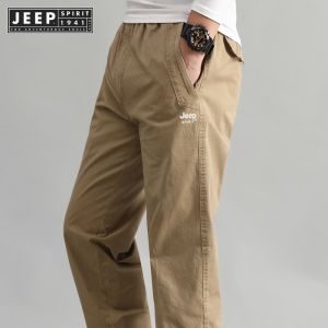 Jeep spirit 1941 estd mens casual pants loose straight tube large fashionable spring and autumn outdoor loose leg fashionable version