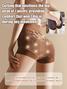 Womens Panties High-waisted Underwear Comfort Tighten the Abdomen Antimicrobial Sense of Style