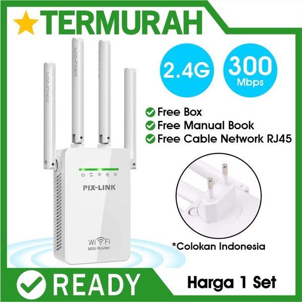 PIX-LINK 300M Wireless Wifi Range Extender Router Repeater AP LV