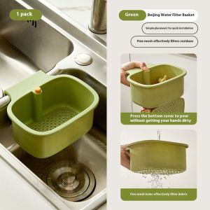 LEBI Hanging Sink Strainer Basket for Food Waste Separation and Filtration