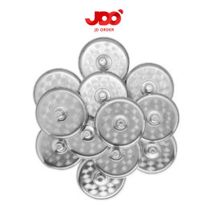 1 Lusin Tutup Gelas Stainless Steel Glass Cover Stainless 8cm