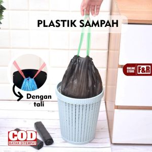 Kantong Plastik Sampah Roll Rumah Tangga Dapur Dengan Tali Kantong Plastik Sampah Gulungan Kantong Sampah Gulungan Plastik Sampah Gulungan Plastik Kresek 1 Roll = isi 20 Pcs Ukuran 45 x 50 cm Ramah Lingkungan Disposable Garbage Bag Go Green Save Earth
