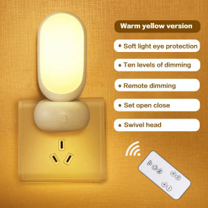 LampSleeping light Smart remote control night light Bedroom baby eye protection Ten-level dimming Timing off lights
