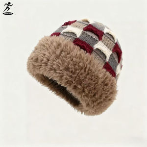 หมวกไหมพรมกันหนาวลาย Bohemian style ผ้านุ่ม High-End ด้านในบุขนใส่ได้ทั้ง ชายหญิง 05-A55