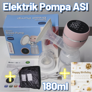 Pompa ASI Elektrik Portable Sakit Painless Rechargeable Single Electric Breast Pump BPA Free -COD