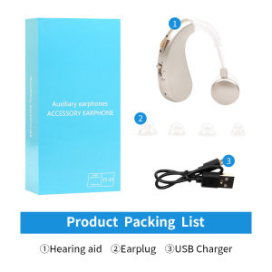 Rechargeable Hearing Aids for Adults for Senior Hearing Aid USB Adjustable Sound Voice Amplifier