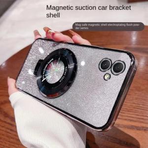 Case SAMSUNG A07 Luxury Glitter Softcase free Ring Magsafe Holder