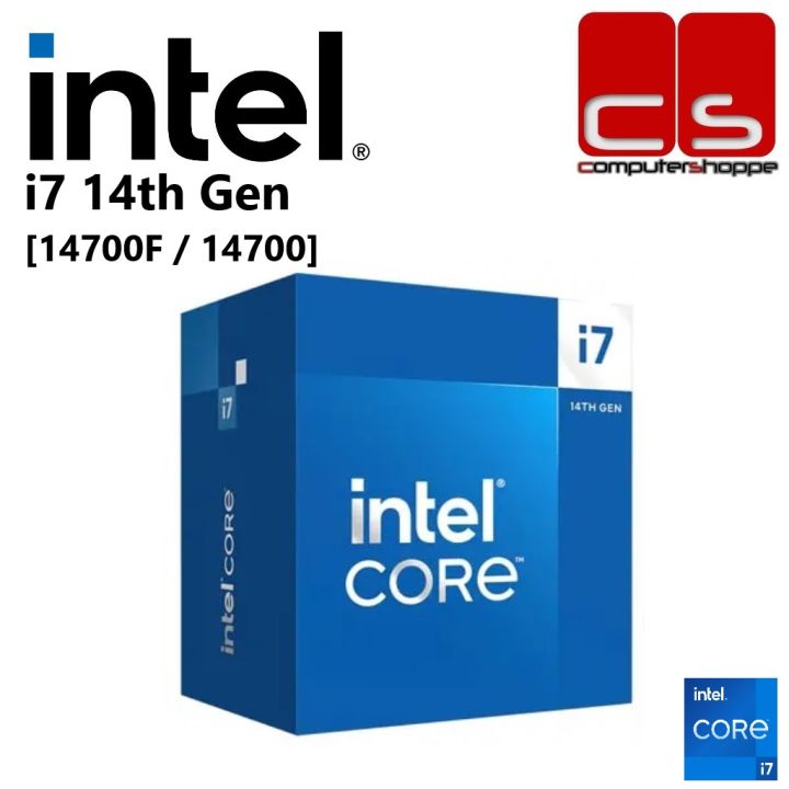 Intel Core i7 14th Gen 20Cores 28Threads Processor - 14700F / 14700 ...