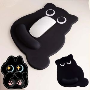 CUFEI Big-eyed Cat Mouse Pad Non-Slip Soft Ergonomic Mouse Pad Creativity Dirt-resistant Wrist Rest Typing Pad For Computer Office