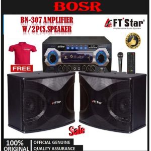 FTStar Megapro BN-307S Micro Component System with USB & SD FM Radio Bluetooth and Microphone