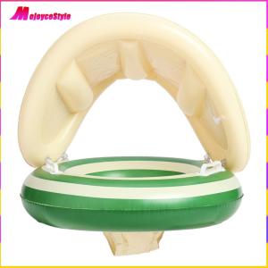 【NEW】 Baby Swimming Ring Toddlers Pool Float with Detachable Sunshade Beach Water Leakproof Baby Pool for Summer Pool Party
