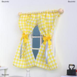 [COD] Bsuimki 1 12 Dollhouse ngọt ngào hoa rèm cửa mô hình Dollhouse mô phỏng đồ nội thất trang trí búp bê nhà sống cảnh phụ kiện trang trí