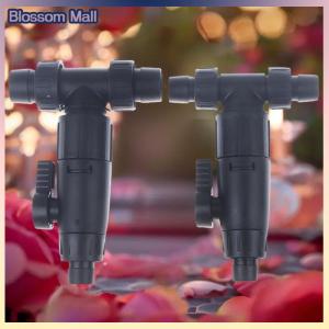 [Blossom] Aquarium Accessories 12 16mm Double Tap Quick Release Connector Fish Tank Hose Pipe 3-Way Valve Aquarium Filter Connector
