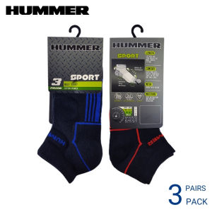 HUMMER COTTON SPANDEX ANKLE LENGTH SPORT SOCKS (3 pairs) HMS04