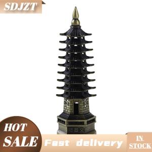 SDJZT Hợp kim kẽm phong thủy Tháp giáo dục cấp wen chang chùa đồ trang trí để bàn