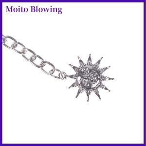 Moito Punk Hip Hop Style Gothic Sun Moon High Waist Chain Metal Belts For Women Dress Jewelry Waist Chain Waist Belts Pendant Belts