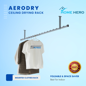 AeroDry Ceiling Drying Rack Clothes Drying Rack Ceiling Mounted Sampayan