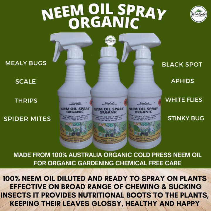 Organic Neem Oil Spray for Plants 500ml Natural Insecticide Ready to