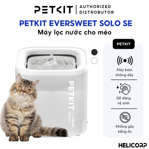 Máy Lọc Nước Cho Chó Mèo Thông Minh Bơm Không Dây An Toàn Petkit EVERSWEET SOLO SE(WIRELESS PUMP)