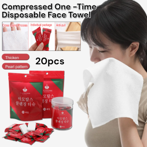 20pcs Compressed One -Time Towel Disposable Face Towel Travel Wash Face Towel Portable Mini Compressed Towel
