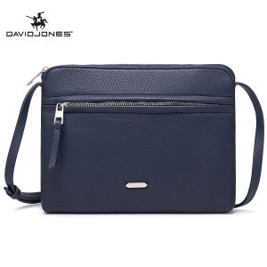 David Jones Paris กระเป๋าถือสตรี Pu หนังหญิงกระเป๋าสะพายข้างขนาดเล็กเลดี้กระเป๋าสะพายไหล่
